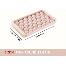 Resim Oldfriend M Pembe Kapaklı Buz Kalıbı: Pastel Renk, Kolay Temizlik, Merkezi Drenaj 