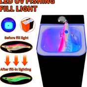 Resim 1 Adet Profesyonel Balıkçılık UV Lambası, 3 Saniyede Aydınlatma, Ultra Parlak, Güçlü Işık ve Dayanıklı, Taşınabilir LED Lamba - Gece Balıkçılığı İçin (Piller Dahil Değildir) 