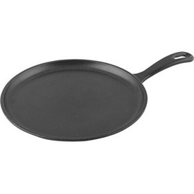 Resim Lava 26 CM Metal Saplı Siyah Döküm Yuvarlak Krep / Pizza / Pancake Tavası LV ECO Y KRP 26 