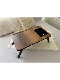 Resim Axolotl Folding Telefon ve Tablet Bölmeli Katlanır Ayaklı Laptop Sehpası Notebook Bilgisayar Çalışma Masası Liya 