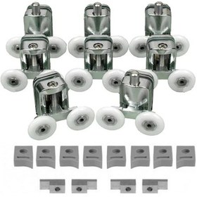 Resim Venita Metal Gövdeli Duşakabin Cam Kabin Tekerleği Takım 24 Mm Krom 