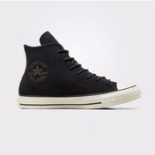 Resim Converse Chuck Taylor All Star Mono Suede Kadın Siyah Sneaker 