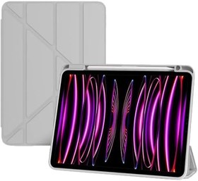 Resim UnDePlus iPad Air 4/5. Nesil 10.9 ile uyumlu Kılıf Grafiti Şeffaf Kalem Bölmeli (10.Nesil Değildir) 