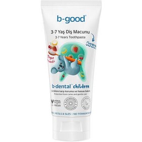Resim b-good b-dental 3-7 Yaş Çocuk Diş Macunu Florürsüz Meyve Karnavalı 50 ml 