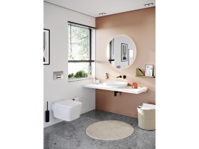 Resim VitrA Origin A4512336 Lavabo Sifonu, T Tipi, Mat Siyah 