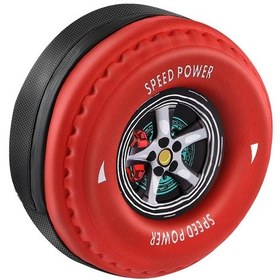 Resim Suntek Elektrikli Bisiklet Torbası Lastik Şekli Kırmızı Kırmızı 