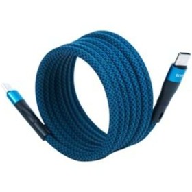 Resim Bmcc-03 Mavi Manyetik Usb-c-usb-c Kablo 2 M, 60 W Hızlı Şarj 