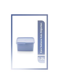 Resim Tupperware Kare Buzdolabı Saklama Kabı 1.2 Lt Böğürtlen Lila 