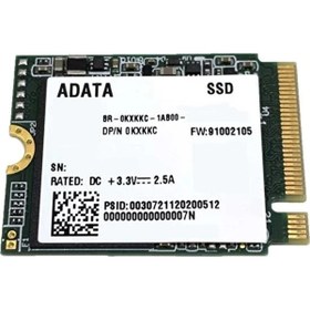 Resim AyrStore ADATA SM2P41C3 2230 256GB NVME M.2 2000/1000 SSD (Kutusuz) SM2P41C3-256GC2 Gen4x4 