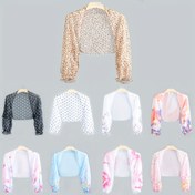 Resim Bohemian Kadın Uzun Kollu Eşarp Şalı, Dış Mekan Günlük Kullanım için Sıcaklık & Rüzgar Geçirmez Polyester Şal Sarma, Leopar Baskılı, Puantiyeli, Çiçek Desenli, Esnek Olmayan Zarif Moda Aksesuarı, Çok Yönlü Katmanlama Parçası, Sofistike Stil, Detaylı Nakış 