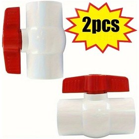 Resim Willowhaven 2 Adet 1/2" Pvc Topuz Vana - Yüzme Havuzu, Sulama Ve Sprinkler Sistemleri İçin Dayanıklı 