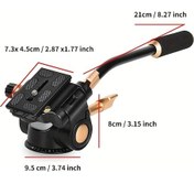 Resim Topshop1 Kolu 3d Gimbal 360 Derece Dönebilir Kafa Uzun Saplı Fotoğrafçılık Video 5kg Taşıma Kapasiteli Alüminyum Alaşım 1 4 3 8 Arayüzler 
