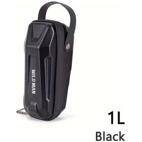 Resim Xuweiwei Kilitli Hizli Cikarilabilir Bisiklet Direksiyon Cantasi Siyah 1 Litre Buyuk Kapasiteli Sert Kabuk Dayanikli Polyester Siyah 