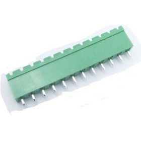 Resim 12 Pin Geçmeli Klemens 180' Erkek 5.08mm Yeşil 