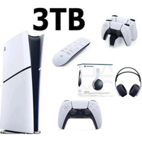 Resim Sony Playstation 5 Slim Digital 3 TB YD + Pulse 3D Kulaklık + Şarj istasyonu + Kumanda 