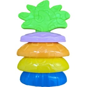 Resim Bebek Diş Kaşıyıcı Dişlik Çıngırak 11 Cm Renkli Sarı 