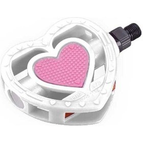 Resim Bisiklet Mtb Pedal-20 Kalpli Beyaz-pembe Jf-873a 