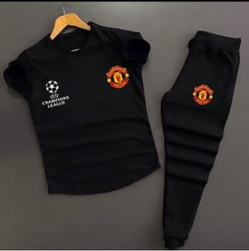 Resim NewCabin Yeni Sezon Champions Leauge Baskılı Slim Fit T-shirt Eşofman Altı 2'li 