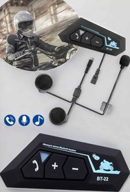 Resim AyrStore Kask Kulaklık Bluetooth Motosiklet Kulaklık Intercom Su Geçirmez - ayr7056-2401 