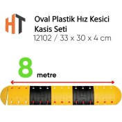 Resim Oval Plastik Hız Kesici Kasis Seti 8 Metre 
