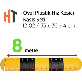 Resim Oval Plastik Hız Kesici Kasis Seti 8 Metre 