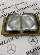 Resim Alcamlar Mercedes E200 W124 Sinyal Lamba Takımı Sağ-Sol Depo Beyaz 