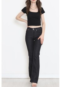 Resim Mokashopin - İspanyol Paça Kot Pantolon Koyufüme - 17274.1431. 001 