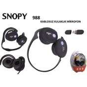 Resim Snopy 988 2.4Ghz Kablosuz Mikrofonlu Kulaklık 
