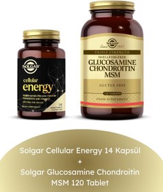 Resim Solgar Cellular Energy 14 Kapsül + Glucosamine Chondroitin MSM 120 Tablet 
