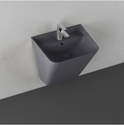 Resim İsvea Isvea Sott'aqua 50 Cm Asma Monoblok Lavabo - Antrasit 