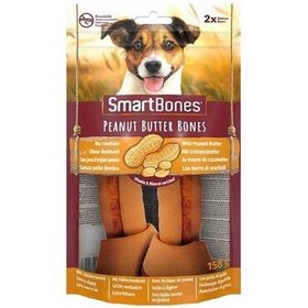 Resim Smart Bones Fıstık Ezmeli Medium Kemik Köpek Ödülü 2 Parça - 158 Gr 