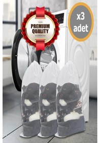 Resim 3 Adet Bebek Çamaşır Yıkama Torbası 35x45 Diğer 