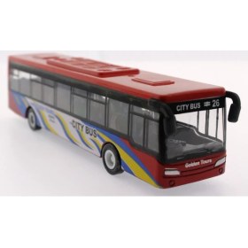 Resim MEGA Kırmızı Metal Otobüs 632-27 