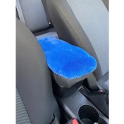 Resim Yumusak Pelus Kol Dayama Kolcak Minderi Mavi 