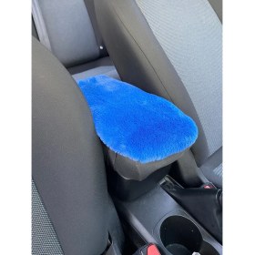 Resim Yumusak Pelus Kol Dayama Kolcak Minderi Mavi 