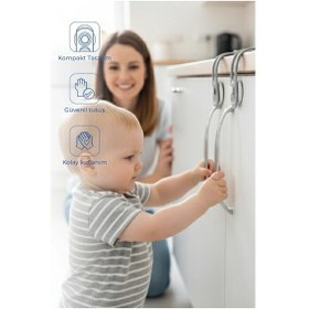 Resim Babyjem Mini Çok Amaçlı Bebek Emiyet Kiliti 2 Adet Beyaz 