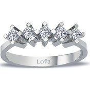 Resim Lova G Renk 0,35 Karat Pırlanta Beştaş Yüzük - 1070180 