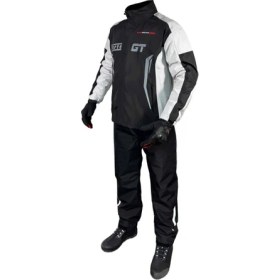 Resim ForteGT Taş Siyah Yağmurluk Takım 2001140 Su Geçirmez Polyester Yansıtıcı Özellikli 3XL 