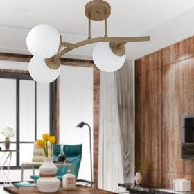 Resim İzem 3'lü Eskitme Modern Plafonyer Genç Odası Mutfak Yatak Odası Avize 