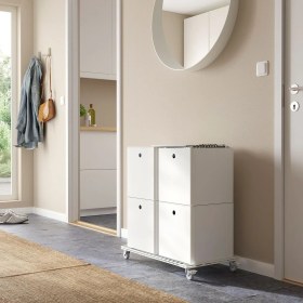 Resim Yük Arabası, Beyaz, 68X39 cm 