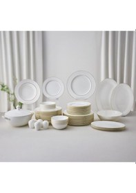Resim Aryıldız Ardini Bone China 60 Parça Yemek Takımı Altın 