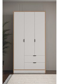 Resim Arden 3 Kapaklı 2 Çekmeceli Dolap 