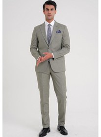 Resim Efor Slim Fit Çift Yırtmaç Esnek Yün Nefti Takım Elbise Tk 918 Nefti 