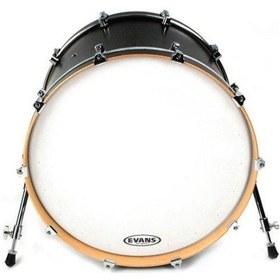 Resim Evans Bd20racw Deri 20 Eq1 Resonant Kumlu Beyaz Kick Ön Ringli-d 