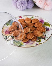 Resim Miss Betty Rose Deluxe Emaye Ayaklı 30 Cm Kek Fanusu 16895-07 30 Cm 