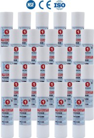 Resim Filter Store Açık Kasa Su Arıtma Cihazı Uyumlu 10'' Inch 1 Mikron Sediment Spun Filtre (25 Adet) 