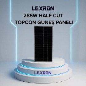 Resim Lexron 285W Half-Cut Topcon Mono Güneş Paneli 