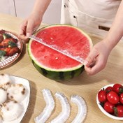 Resim 100 adet Gıda Sınıfı Tek Kullanımlık Plastik Sarma, Kaplar, Tabaklar, Meyveler, Sebzeler için Esnek Saklama Filmi - Şeffaf Mutfak Tazelik Kapakları, Toz Önleyici Kapak 