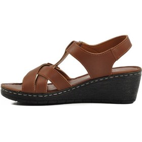 Resim Taba Topuklu Kadın Sandalet 673572 Z Taba 