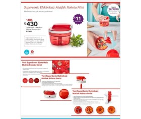 Resim Tupperware Supersonic Elektriksiz Mutfak Robotu Mini (Süper Şef) 